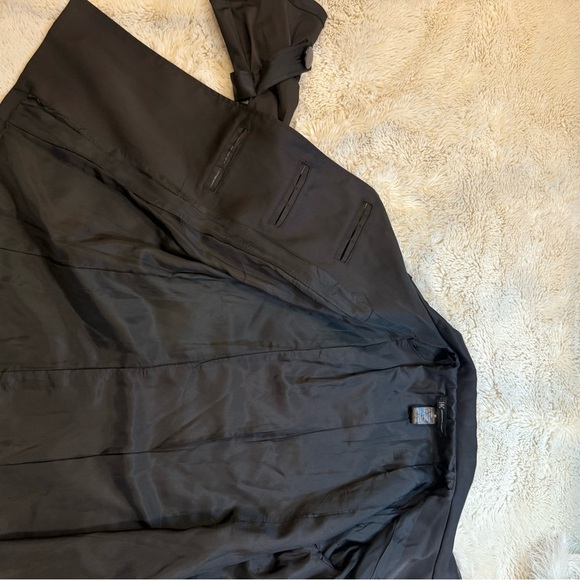 INC International Concepts Black Trench Coat - Picture 6 of 12